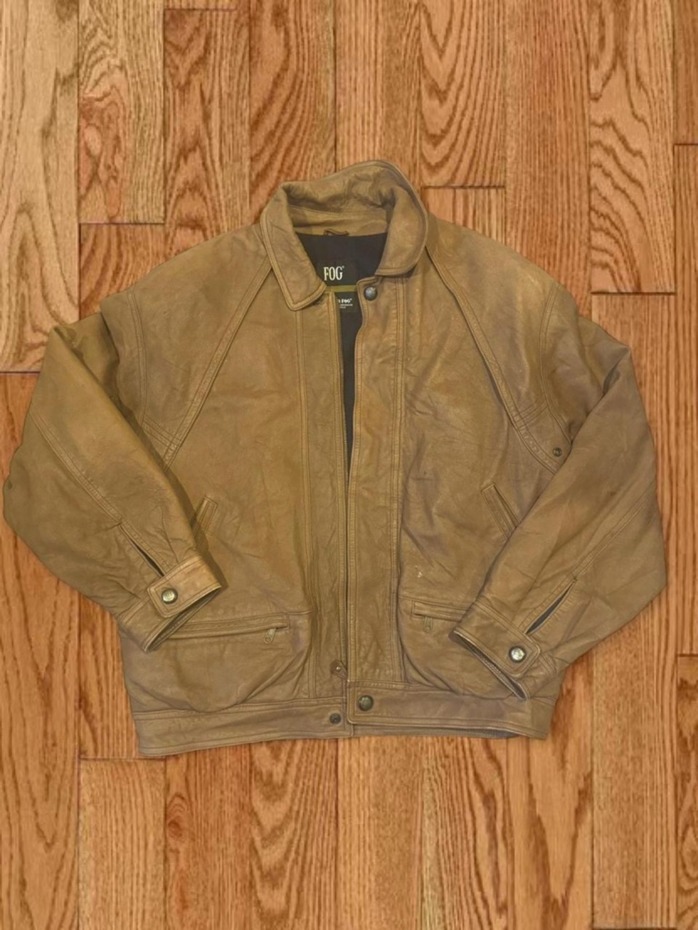 Vintage London Fog Brown Leather Jacket